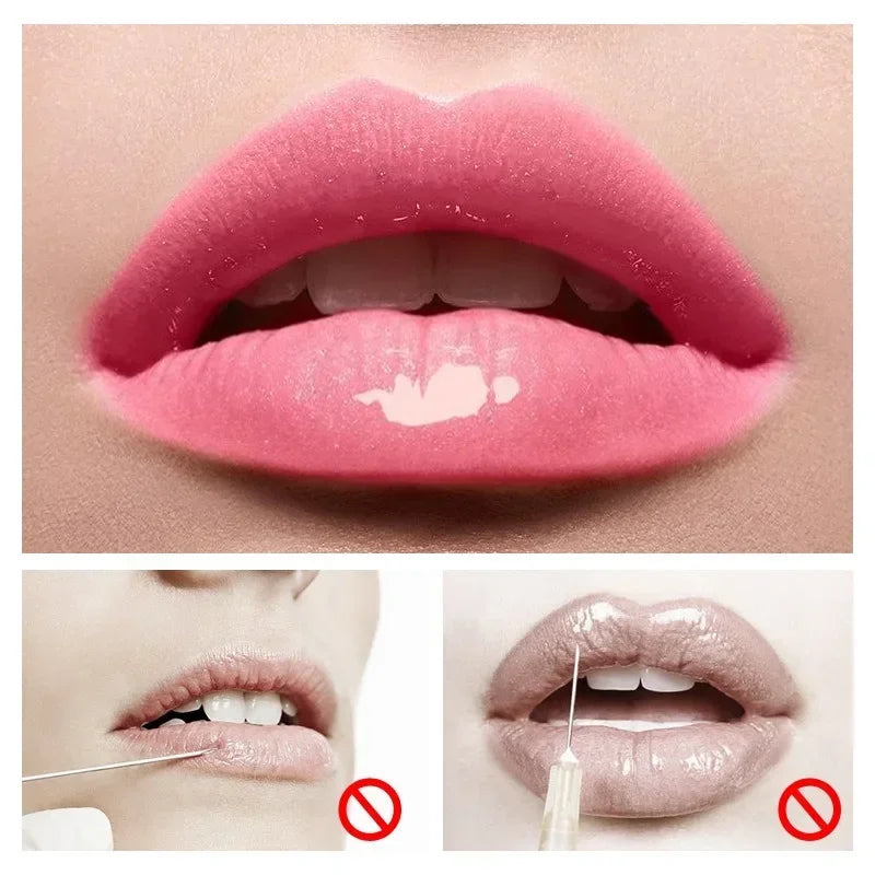 1/2PCS Transparent Lip Gloss Plumping Lip Oil - Moisturizing Repairing Fine Line Reducer Brighten Enhance Lip Serum for Lip Care Oasis Select
