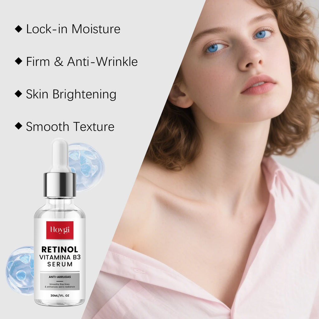 Retinol Essence Anti-Aging Serum Reduces Fine Lines Wrinkle Lifting Firming Brightening Hydrating Facial Serum Skin Care Oasis Select