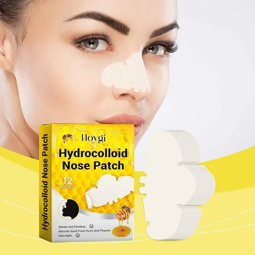 12Pcs Hydrocolloid Nose Patches Absorbing Cover Hydrocolloid Patches For Nose Blackheads Pimples Removal Pores Oasis Select