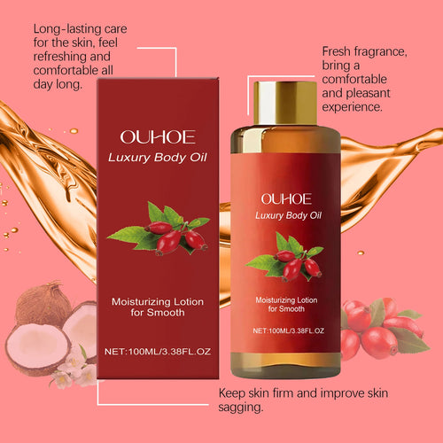 100ML Luxury Body Oil Deep Moisturizing Improve Sagging Enhance Skin Elasticity Fresh Fragrance Massage Firming Body Essence Oil Oasis Select