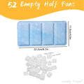 Empty Watercolor Palette Mix Set, Metal Watercolor Paint Case with Lid, Paint Box for Travel Gouache Oil Painting Oasis Select Large