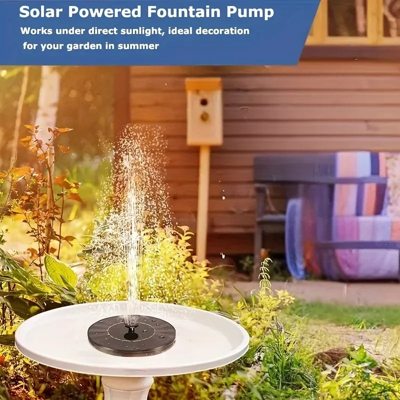 1.4w Solar Bird Bath Fountain Pump, for Garden Decor, Fish Tanks, Ponds & Oxygenation, Outdoor Water Feature,Floating Water Pump Oasis Select