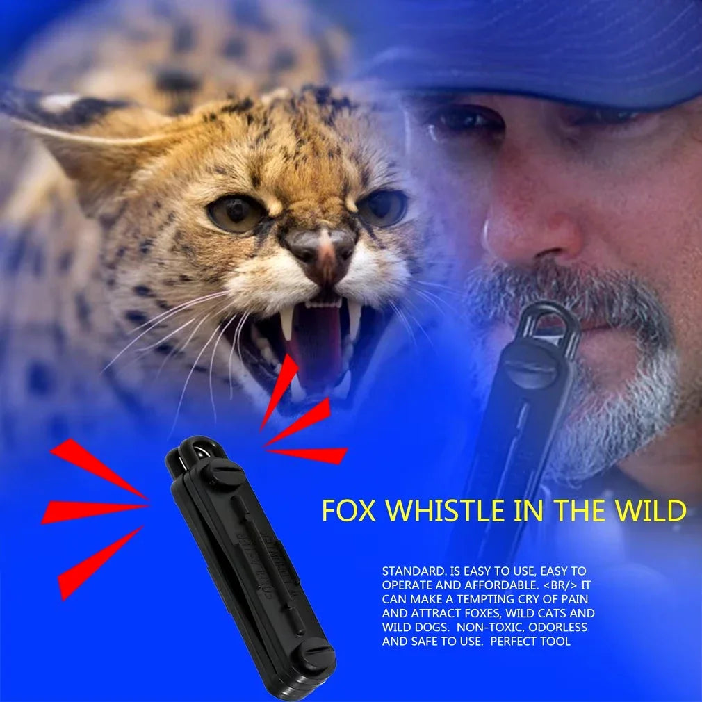 Outdoor Fox Down Fox Blaster Call Black Whistle Predator Hunting Lamping Calling Rabbit Game Caller Animial Oasis Select