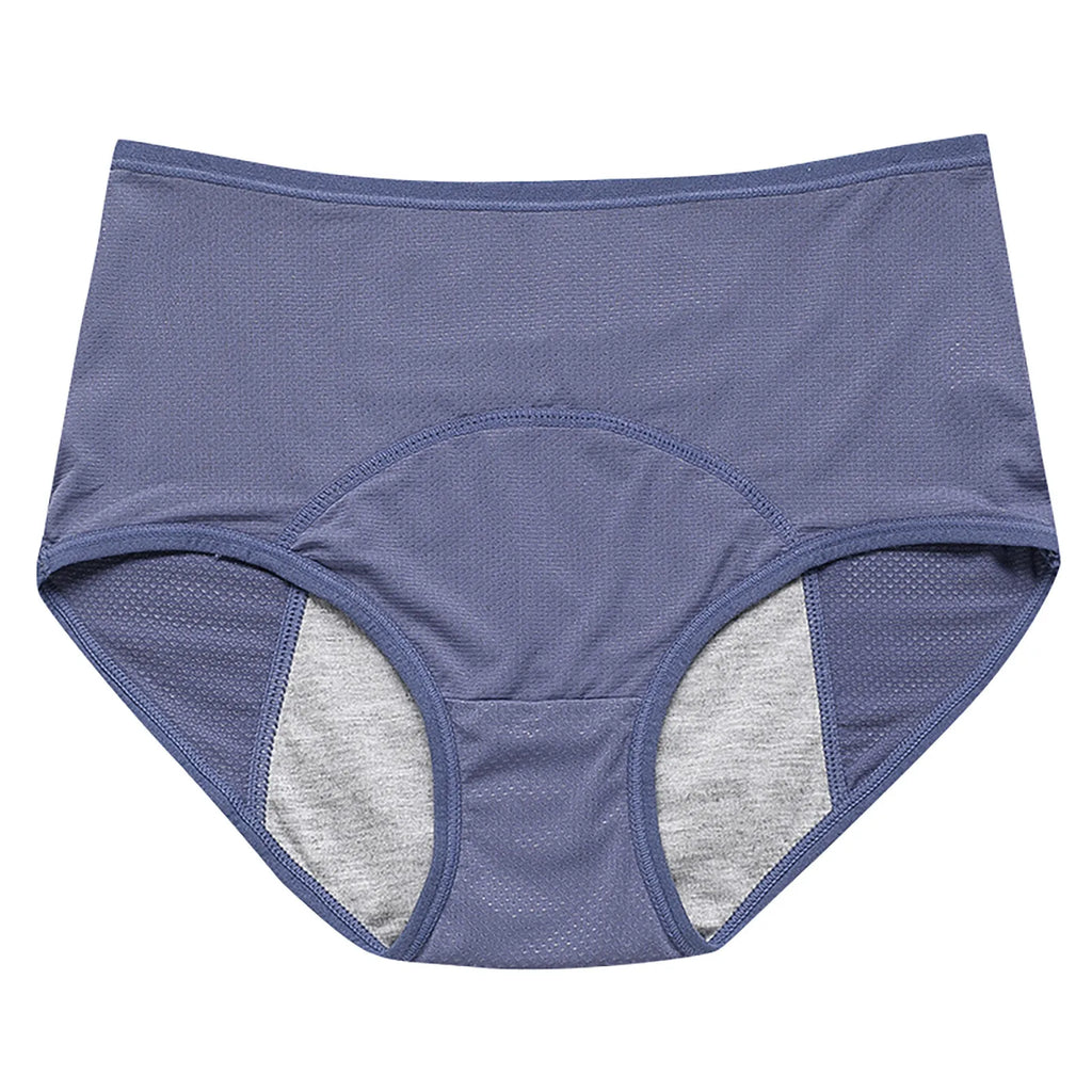 Women's Period Panties – Leak-Proof Cotton Mid-Waist Briefs Period Panties Oasis Select Light Purple 2XL