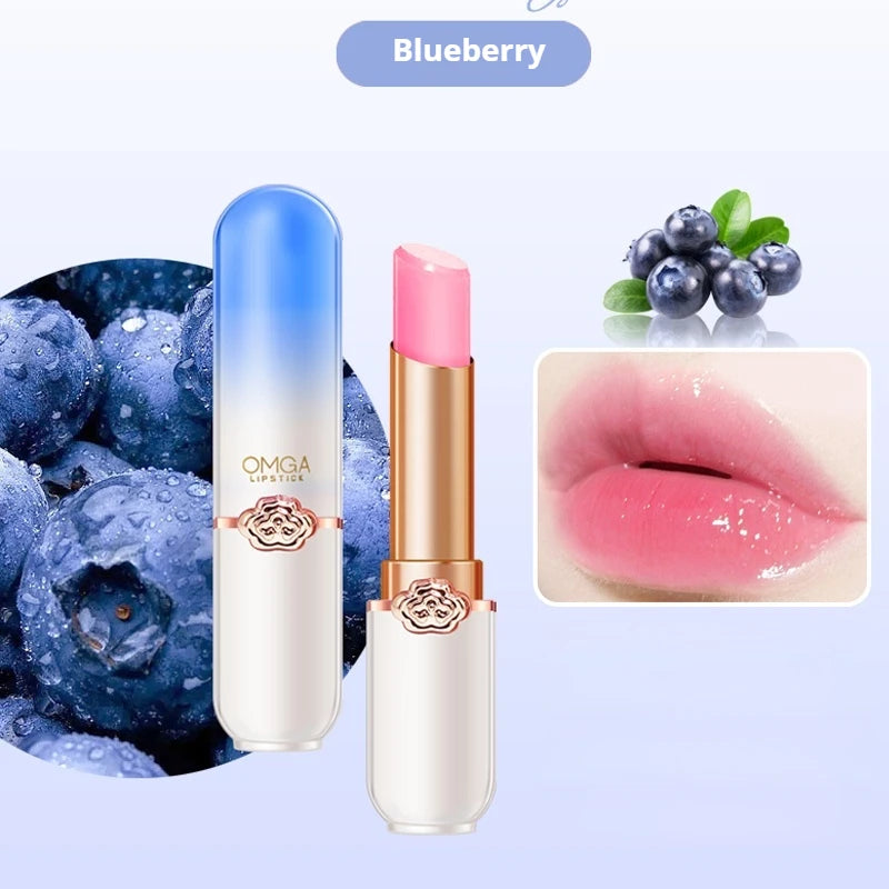 Color Changing Moisturizing Lipstick – Non-Stick, All Skin Types Color Changing Lipstick Oasis Select Blueberry