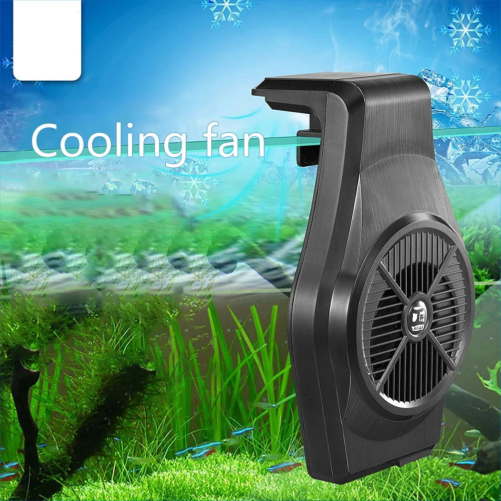 Wall Mounted Fish Tank Ventilator Cooling Fan for Household Aquariums Air Cooler Fishtanks Air Chiller Temperature Reduce System Oasis Select