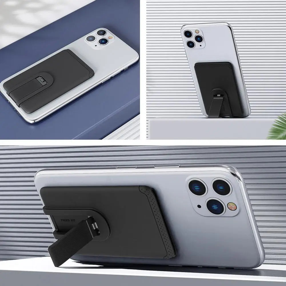 Silicone Stick-On Phone Card Holder – Universal Wallet Sleeve