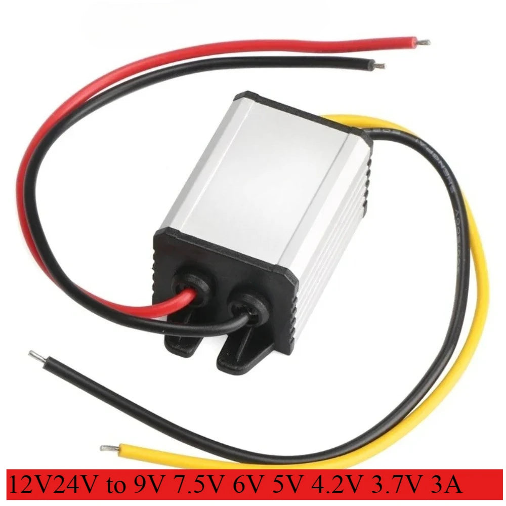12V24V to 9V 7.5V 6V 5V 4.2V 3.7V 3A DC/DC Buck Power Converter Voltage Step Dowm Power Supply Voltage Regulator Transformer Oasis Select