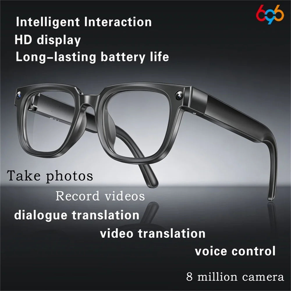New Intelligent AI Camera Glasses Dialogue Translation HD Call Take photos Video Recording Music Playing Men Women Smart Glasses Oasis Select