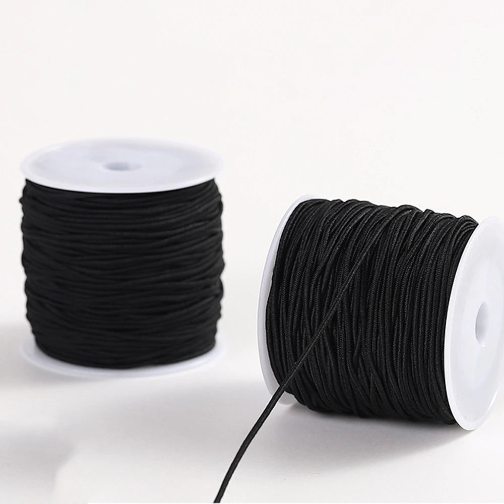 50M/Roll Elastic Cord 1mm Stretchy String Sturdy Bracelet String Elastic String for Bracelets Jewelry Making DIY Crafts Beading Oasis Select