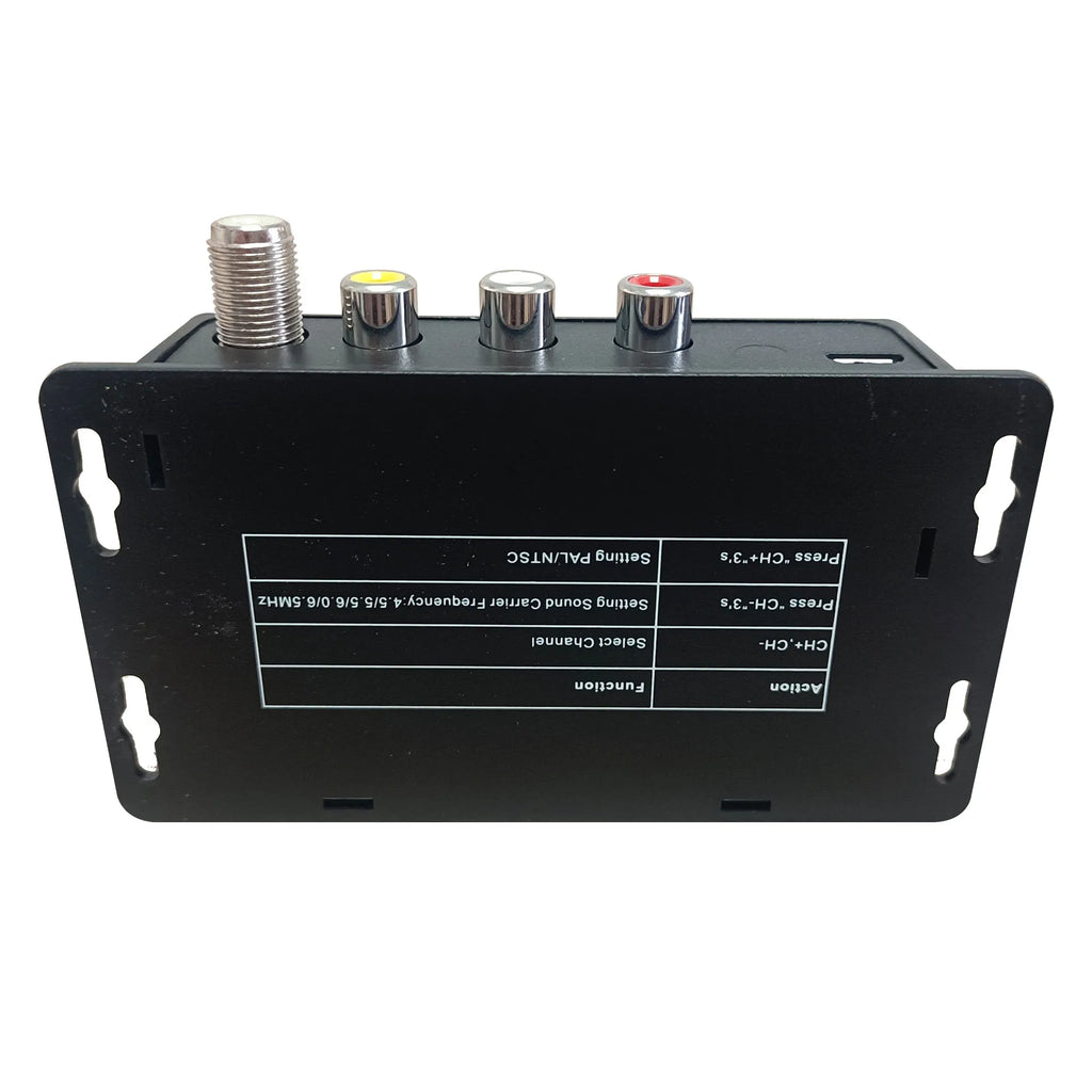 Single channel AV to RF analog modulator self-produced programs insertion mixer, cable TV analog frequency adjustable Oasis Select