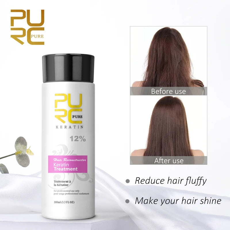 PURC Smoothing Shampoo Conditioner Professional Keratin Hair Treatment Nourishes Dry Repair Damaged Moisturizing Hair Care Oasis Select