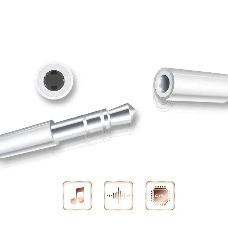 1/2/4/6pcs For IPhone 17 16 15 Plus Pro Max HiFi USB Type C To 3.5 Jack Earphone Adapter Type-C 3 5mm Audio Cable Converter Oasis Select