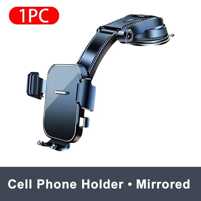 Universal Car Dashboard Phone Holder Auto Cellphone Stand for GPS Navigation Desk Windshield Hanging Bracket Oasis Select Mirrored type