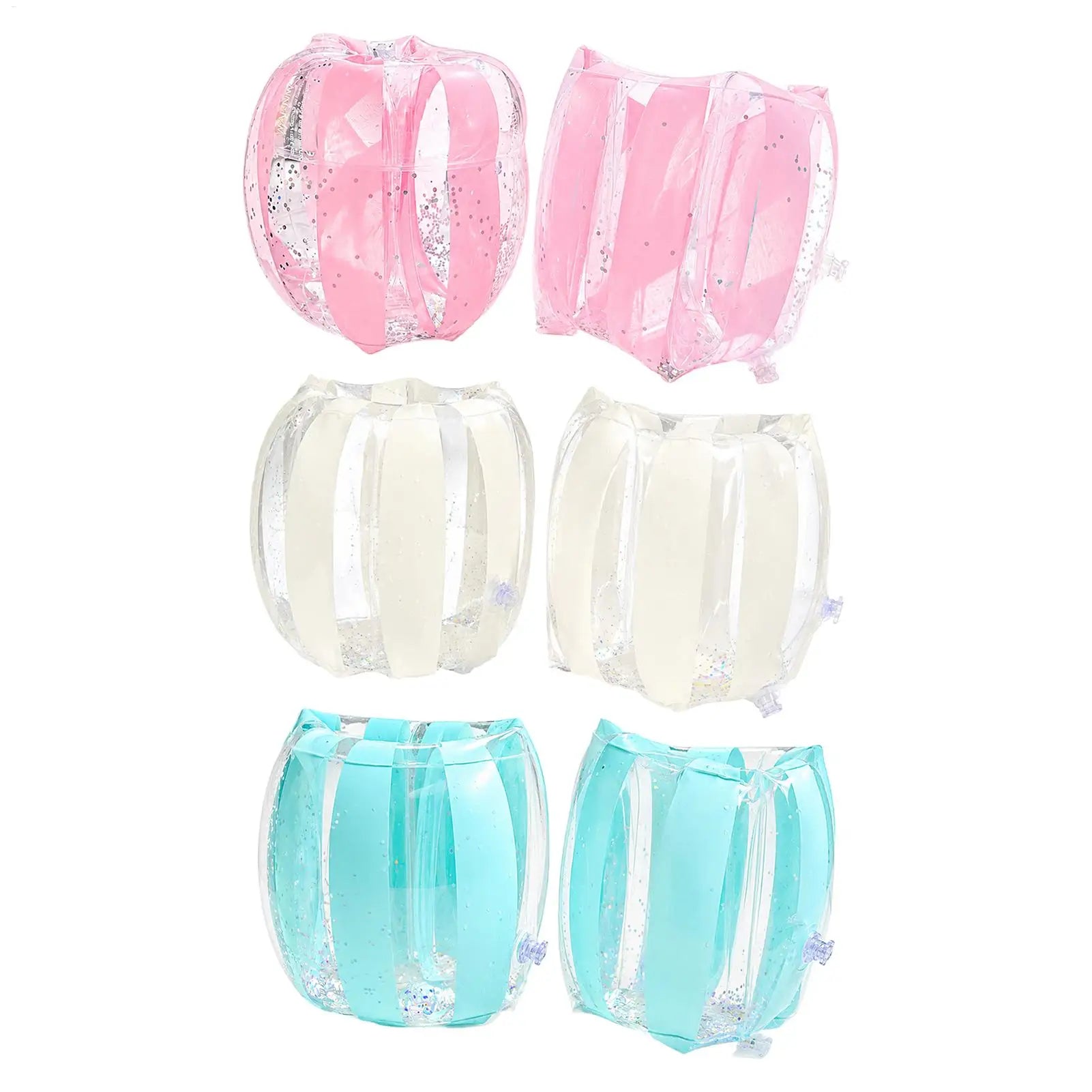 Blow Up PVC Adjustable Floatation Swimming Armbands Kids Adults Swimming Water Wings Swimming Learning Inflatable Arm Circle Oasis Select
