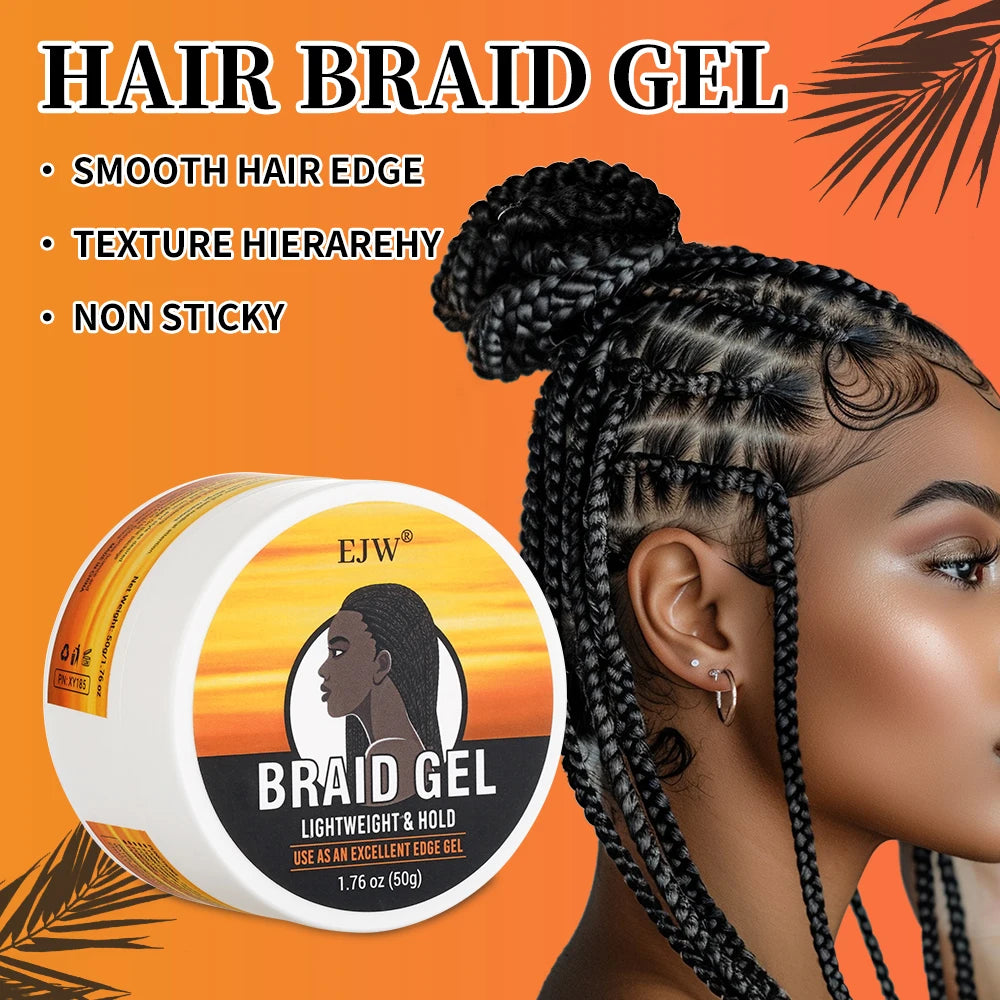EJW Hair Braid Gel & Styling Wax – Edge Control & Curl Define Hair Styling Gel Oasis Select