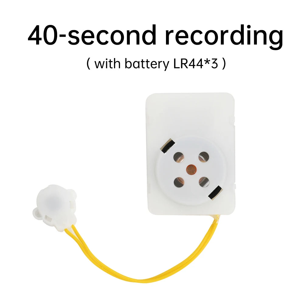Voice Box For Stuffed Animal Recordable Sound Module Plush Toy Voice Message Recorder Device Recording Device Clear Voice Oasis Select 40 seconds