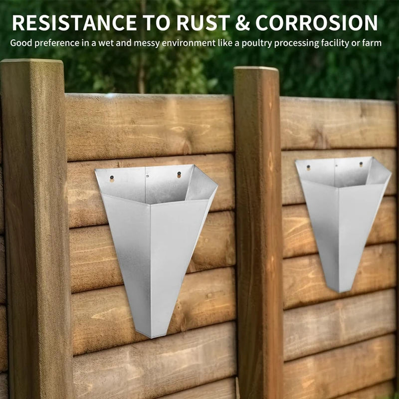 WISH Chicken Restraining Cone For Poultry,Suitable For Layers,Broilers,Roasters,And Turkeys - Flat-Back Design, Easy To Clean Oasis Select