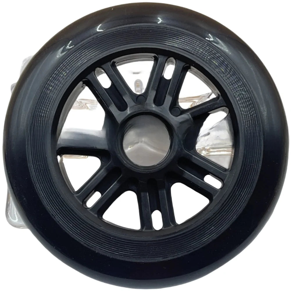 Black PU Scooter Wheel 120mm With Bearings For Electric Skateboard Inline Skates Replacement Parts Outdoor Sports Accessories Oasis Select