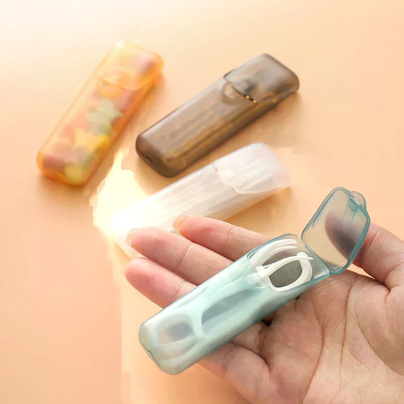 Mini Toothpick Storage Boxes Toothpick Holder With Lid Home Kitchen Dining Table Hotel Restaurant Portable Small Toothpick Case Oasis Select