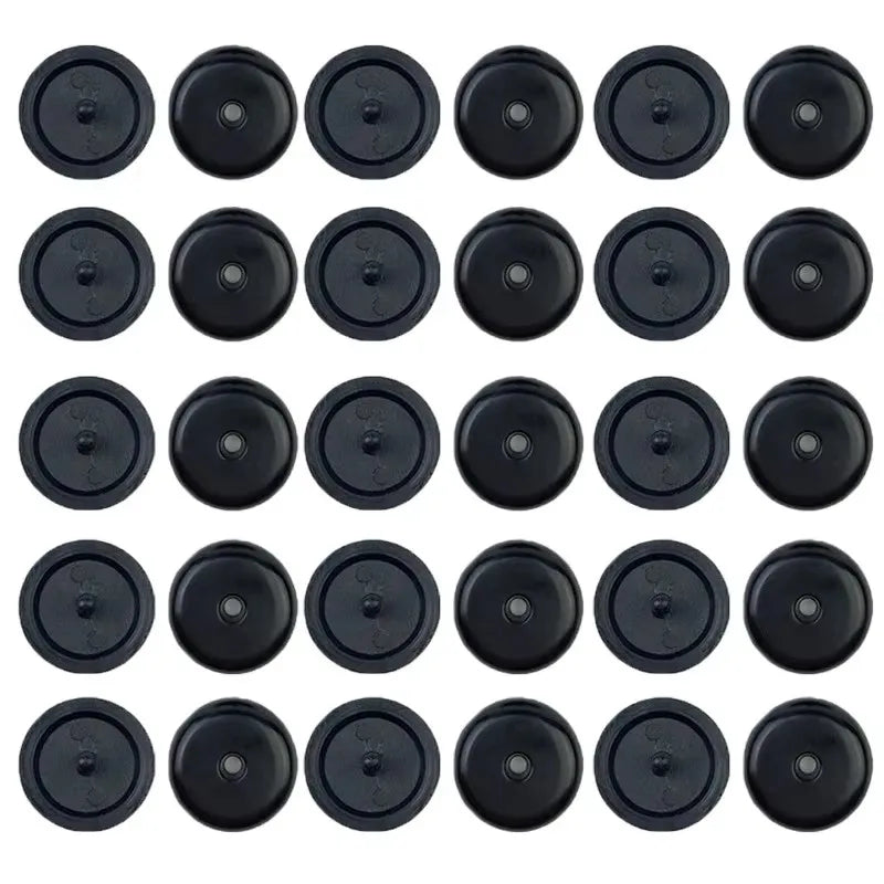 5/10/20pairs Car Safety Seatbelt Stopper Buckle Automobile Seat Belt Spacing Limit Stop Plastic Anti-slip Buttons Retainer Oasis Select 15 pairs Black