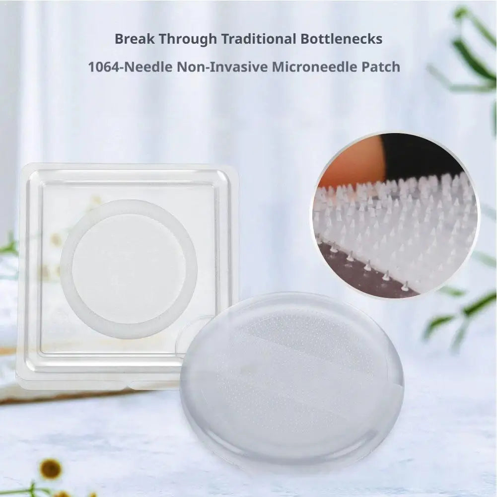 Microneedle Patch + Silicone Puff – 0.25mm Facial Skin Care Microneedle Skin Patch Oasis Select