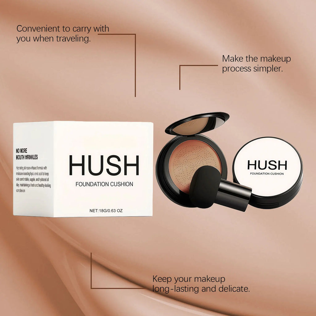 Cushion Foundation Natural Color Cover Skin Blemish Daily Beauty Non Clog Pore Non Caking Nude Makeup Effect Concealer Cushions Oasis Select