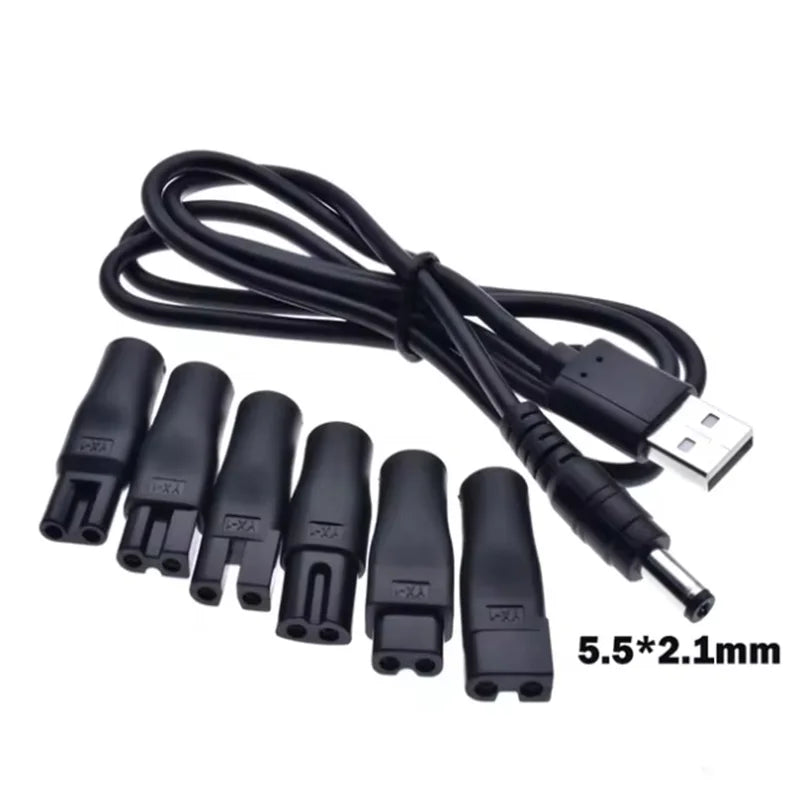 Electric Hair Clippers Electric Shaver Shaving Machine Power Wire USB Adapter Charger USB Charging Plug Cable Power Cord Oasis Select