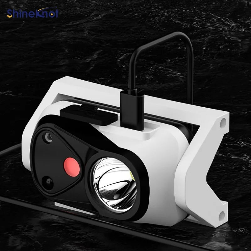 SHINEKNOT Rechargeable Induction Headlamp | 5W XPG 180° Beam