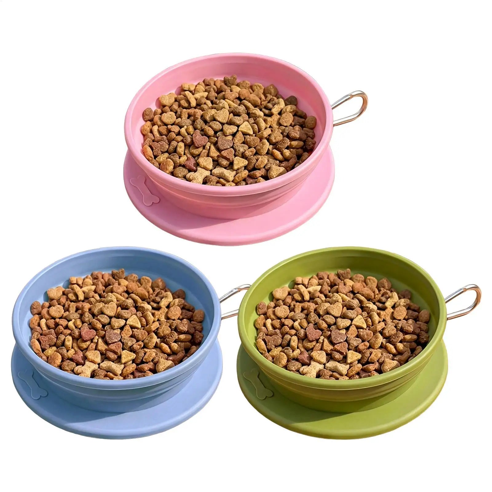 Portable Pet Food Bowl Cat and Dog Food Pet Silicone Foldable Bowl Portable Travel Outdoor Water Food Bowl Pet supplies Oasis Select