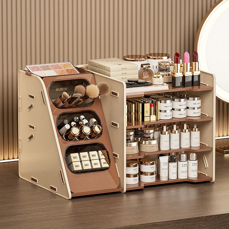 Desktop storage box, office desk file and stationery storage rack, cosmetics and skincare products storage cabinet Oasis Select