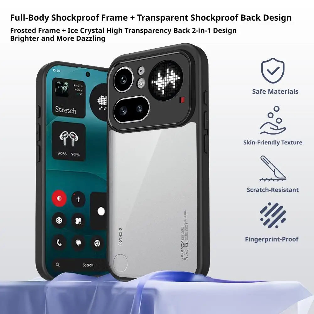 Transparent Matte TPU Silicone Case For Nothing Phone 4A/4A Pro Shockproof Bumper Protection Anti Fingerprint Phone Accessories Oasis Select