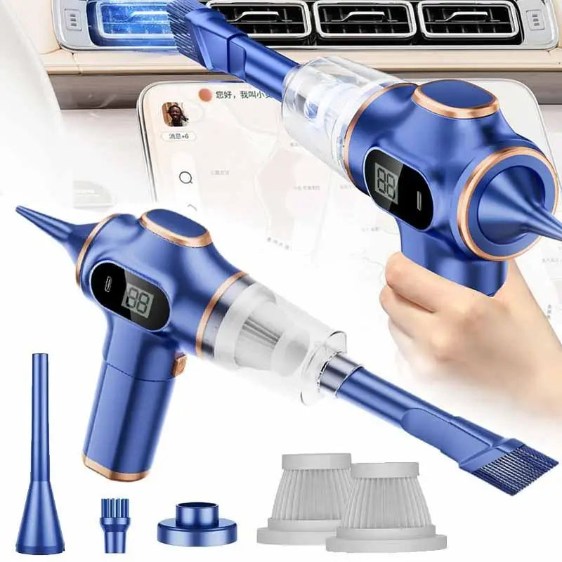 120W Wireless Car Vacuum Cleaner – 9000Pa Handheld Cordless