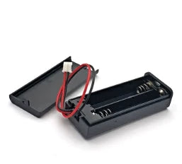 1/2/3/4 Slots Ports 1.5V AA Power Battery Storage Case Holder Storage Box DIY Leads Black Used for Repair Tools Oasis Select With Plug 2 Section