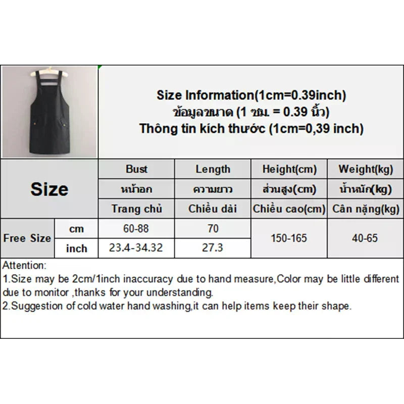 Apron Workwear Adjustable Oil-Proof Kitchen Apron Waterproof Barbershop Smock Catering Milk Tea Coffee Shop Oasis Select