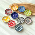 6/10 Pieces of Ceramic Condiment Dishes, Bohemian Plates, Sauce Dishes, Household Soy Sauce Vinegar Spice Dishes, Suitable for Home Kitchens, Restaurants, Sushi Bars, Parties, Hot Pot, Picnics, Camping, Barbecues, Cold Oasis Select Ten Dishes