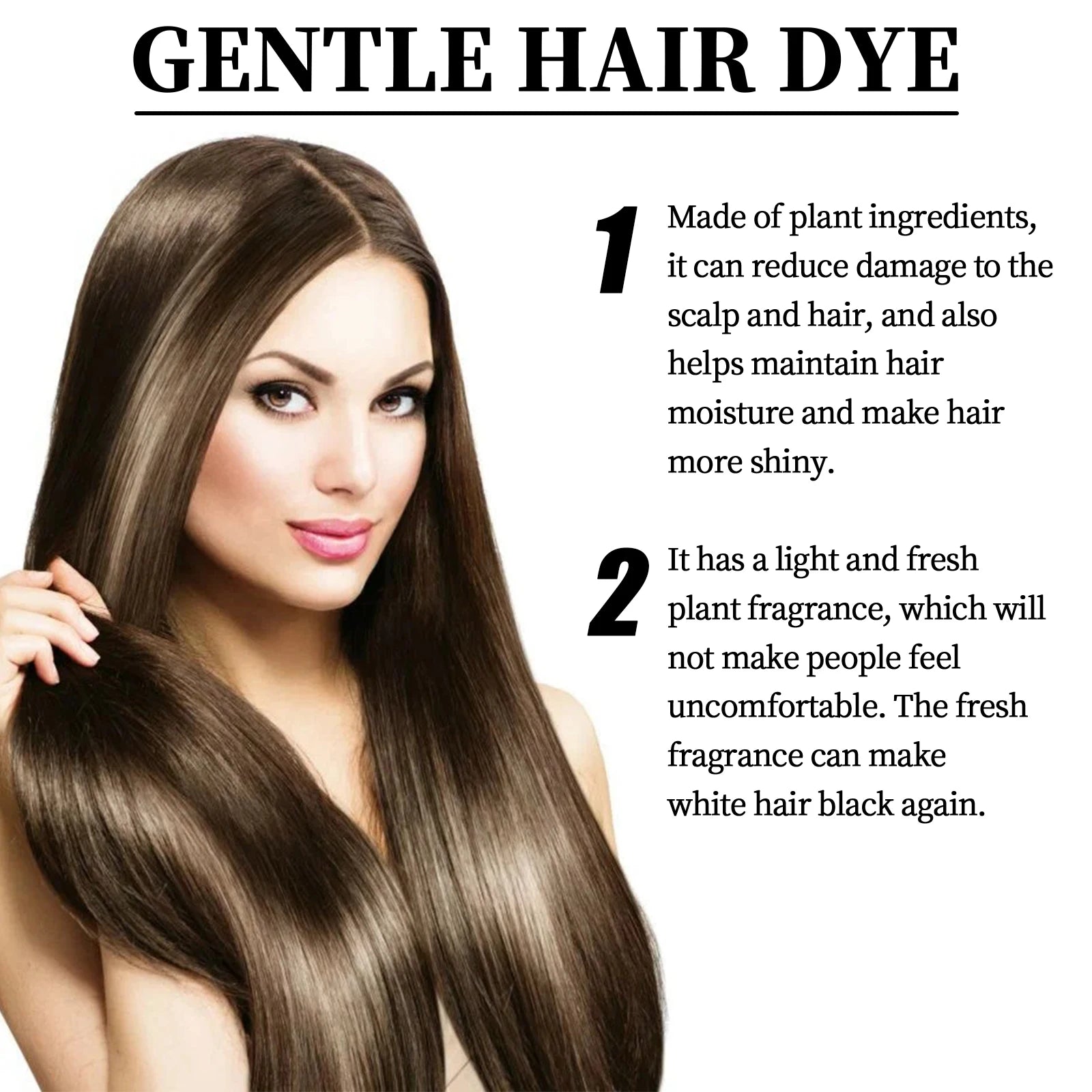 Fruit & Vegetable Hair Color Cream – Gentle Long-Lasting Black Hair Color Cream Oasis Select