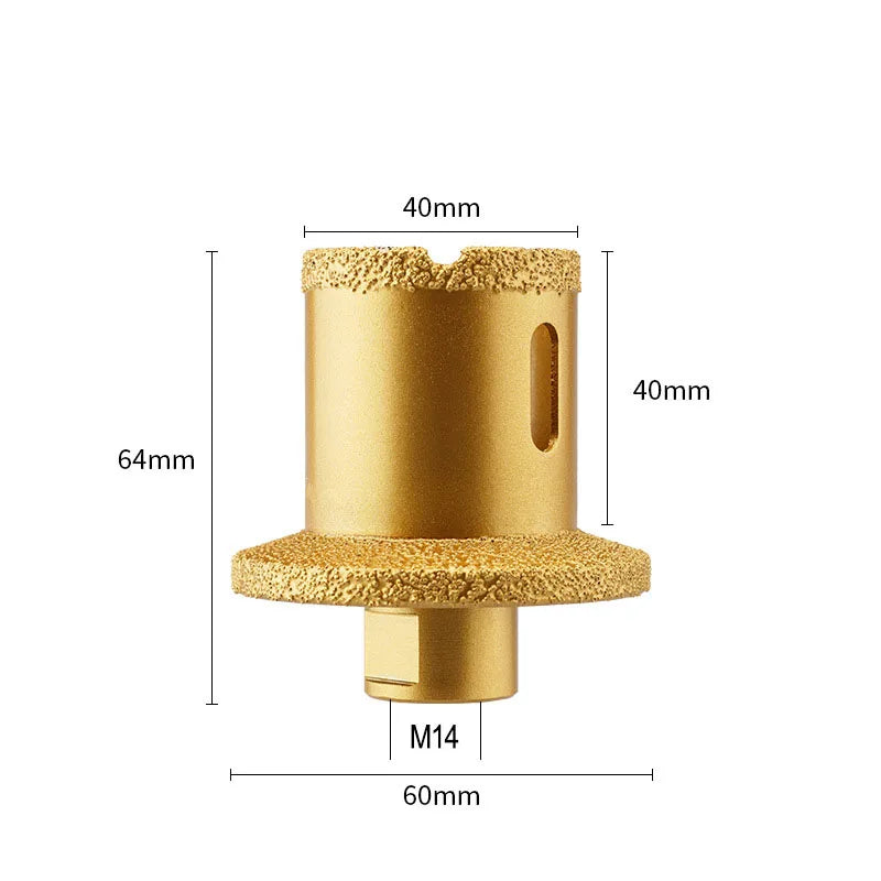 JUSTINLAU Vacuum Brazed Hole Drill Diamond Hole Saw Drill Core Bits For Marble Tiles Porcelain Tile Washbasin Hole Opener Oasis Select 40-60mm