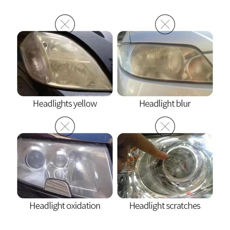 Car Headlight Repair Liquid Scratch Repair Agent 50ML/100ML Repair Equipment Clean Headlights Liquid Polymer Lamps Regeneration Oasis Select