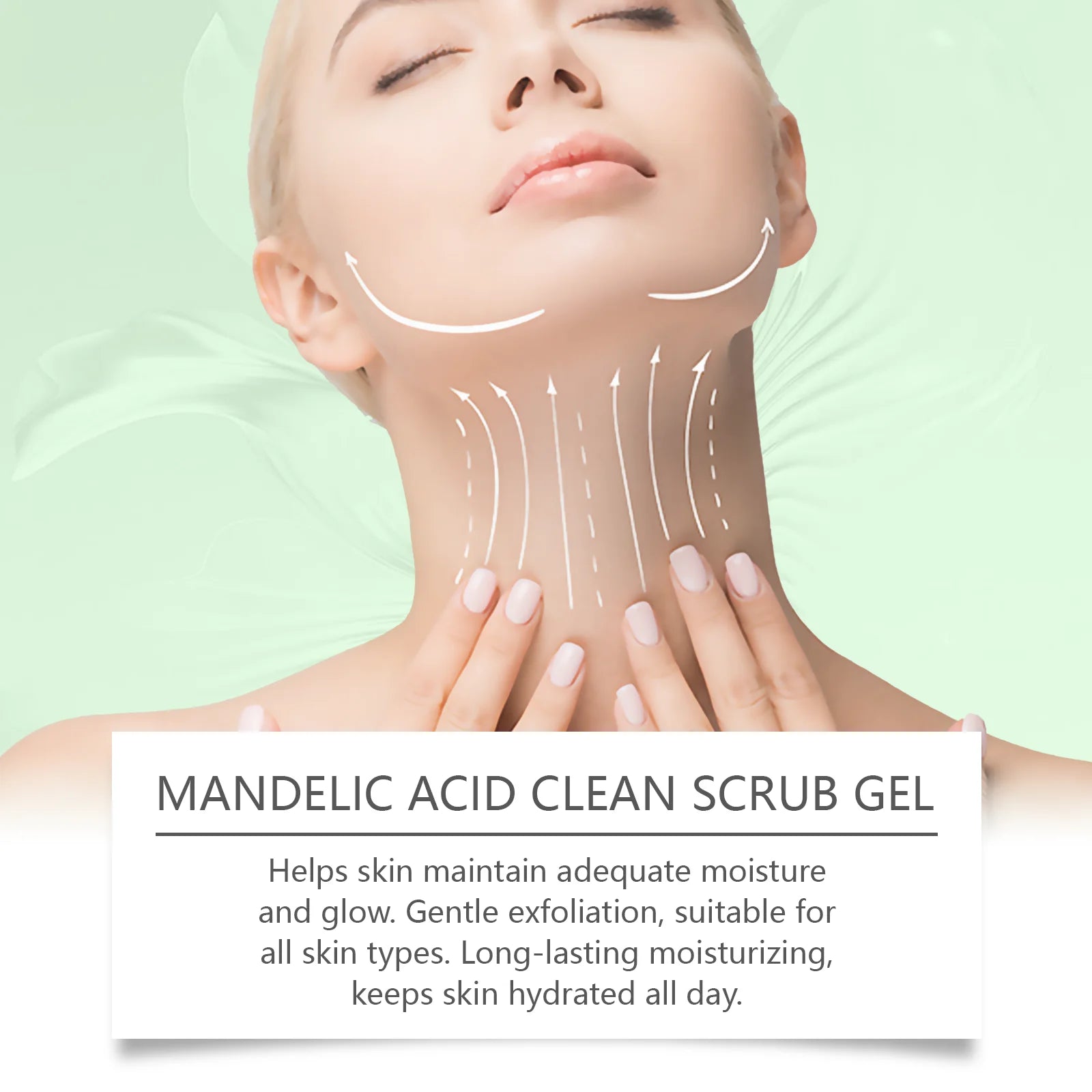 Mandelic Acid Body Clean Scrub Gel Exfoliating Gentle Dead Skin Remover Smoothing Skin Care Hydrating Deep Cleansing Scrub Oasis Select