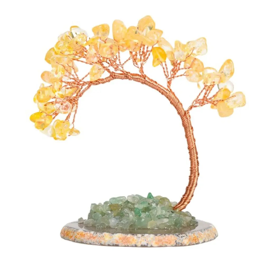 Natural Crystal Wishing Tree Ornament | Mini 8cm Decor