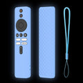 Protective Case Remote Control Case Plain Color Shockproof TV Stick Cover Silicone for Xiaomi TV Box S (2nd Gen) Oasis Select blue