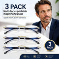 3PCS Frameless Portable Reading Glasses Set, Suitable for Reading and Computer Use - for Reading, Sewing Oasis Select MULTICOLOR