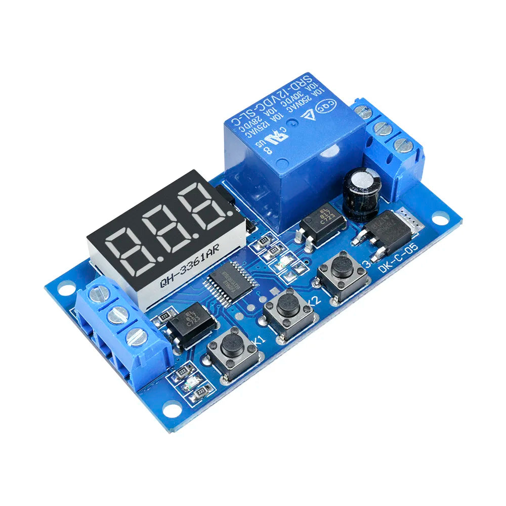 DC 12V Timer Delay Relay Module Cycle Timer Switch Optocoupler Isolation Trigger Timing Delay Relay LED Smart Home Controller Oasis Select
