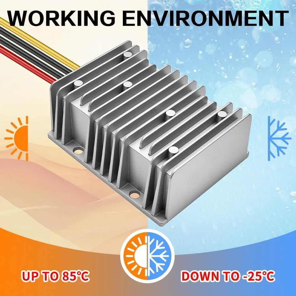 DC/DC Converter 12V Step Up to 24V Boost Converter 20A 480W Voltage Regulator Power Supply Module for Car Truck Vehicle Boat Oasis Select