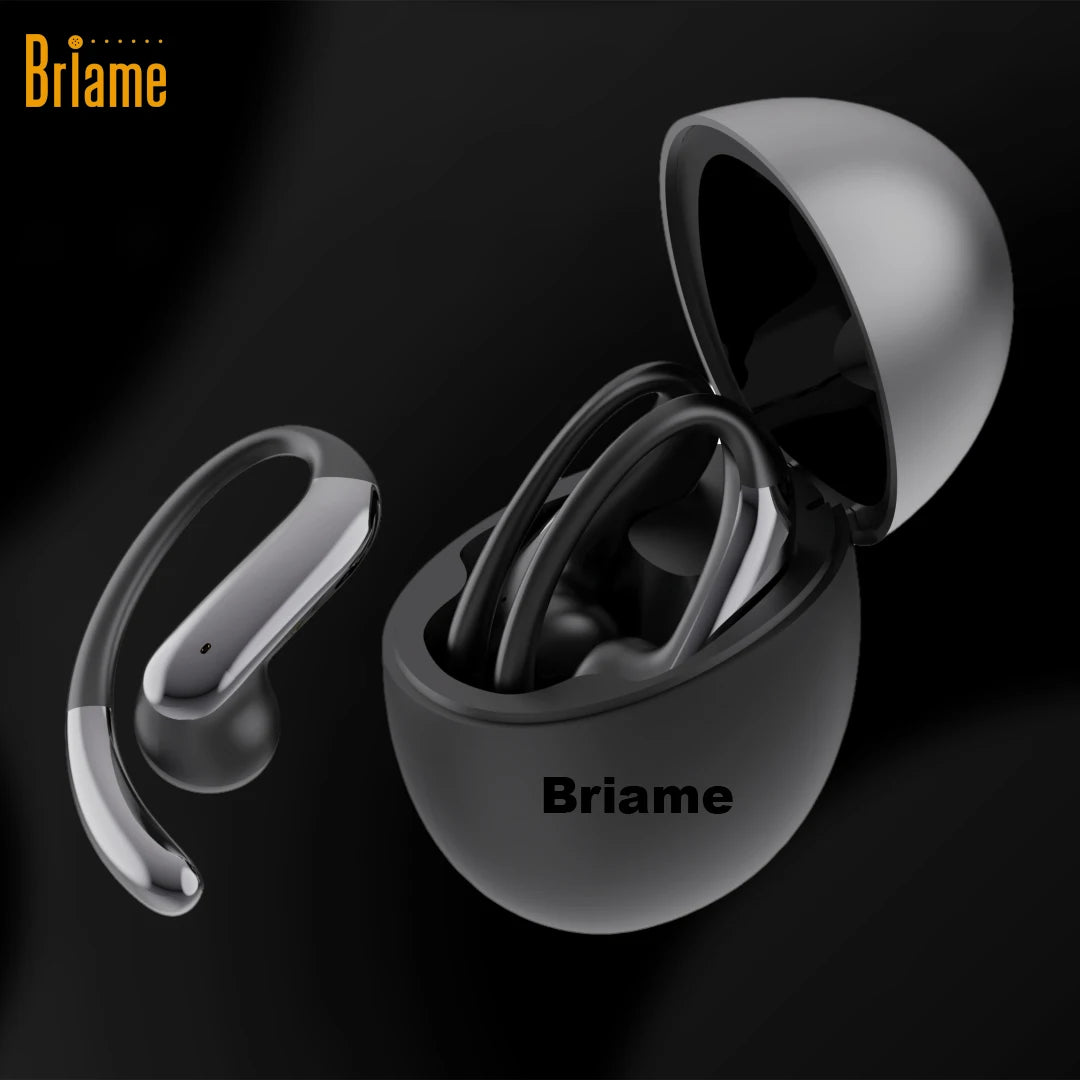 Briame Wireless Headphones OWS Sports Headset Touch Control Digital Display Bluetooth Earphones HD Call Waterproof Oasis Select