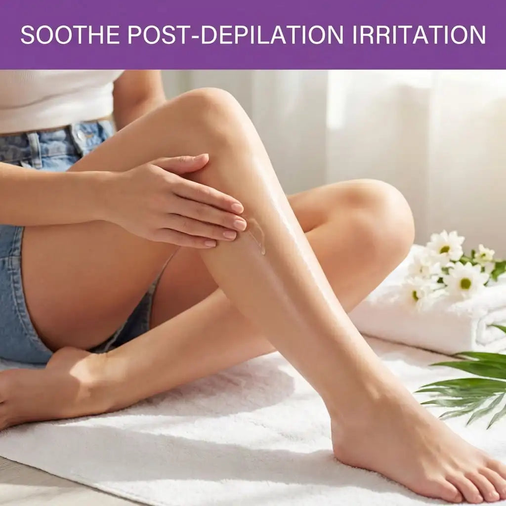 Post Hair Removal Care Serum Soothing Brightening Skin Care for Keeping It Moisturized Soft Refreshed with Hyaluronic Oasis Select