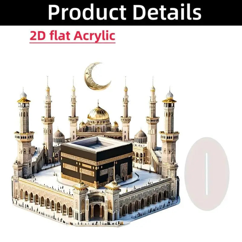 2D Acrylic Arabian Camel & Evil Eye Tree Desk Figurine