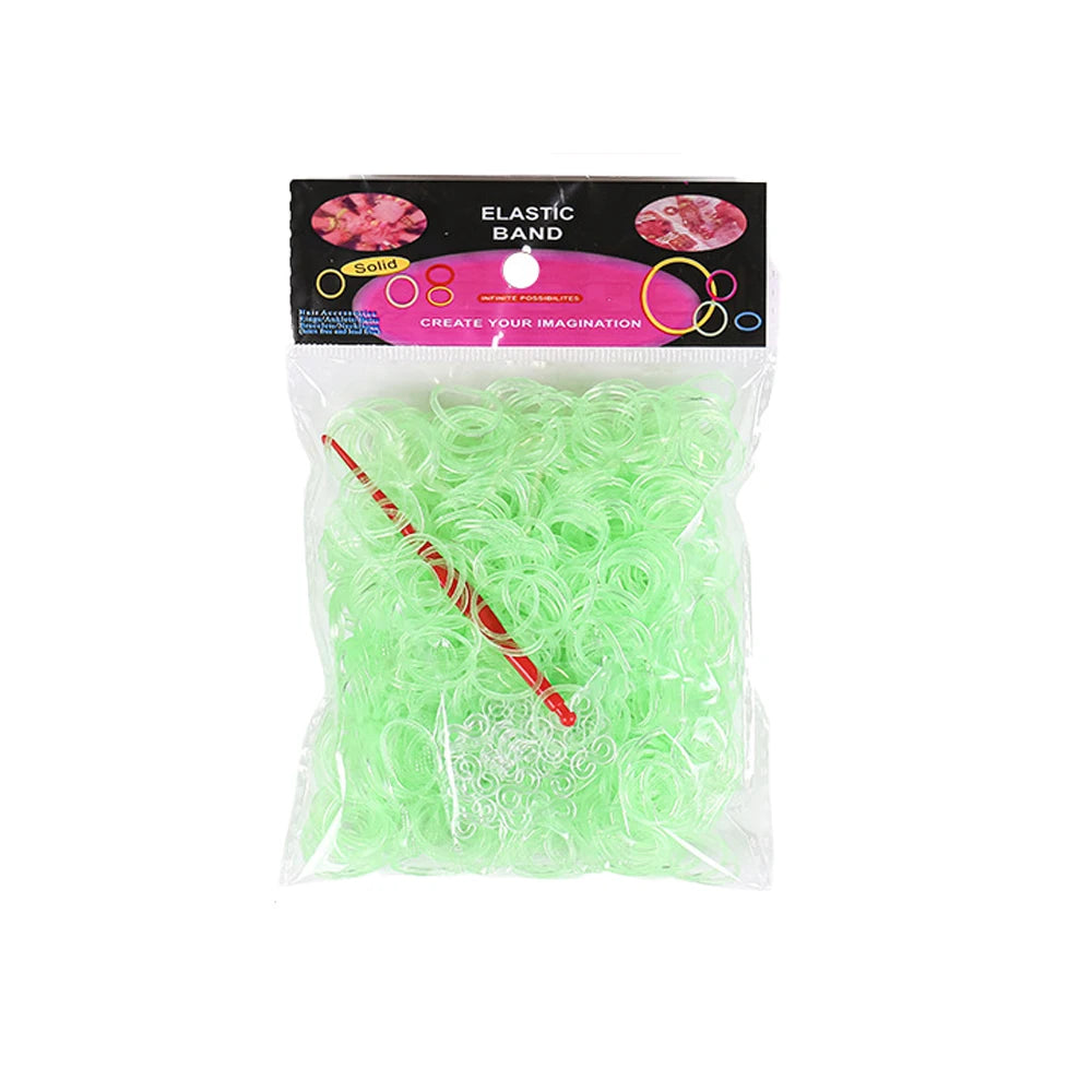 Loom Rubber Bands Bracelet Making Kids Elastic Weaving Lacing DIY