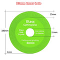 22mm Inner hole Glass Cutting Disc Diamond Marble Saw Blade Ceramic Tile Jade Special Polishing Cutting Blade Sharp Brazing Oasis Select green